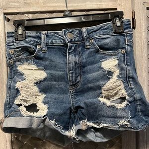 American Eagle ripped jeans shorts, size 4